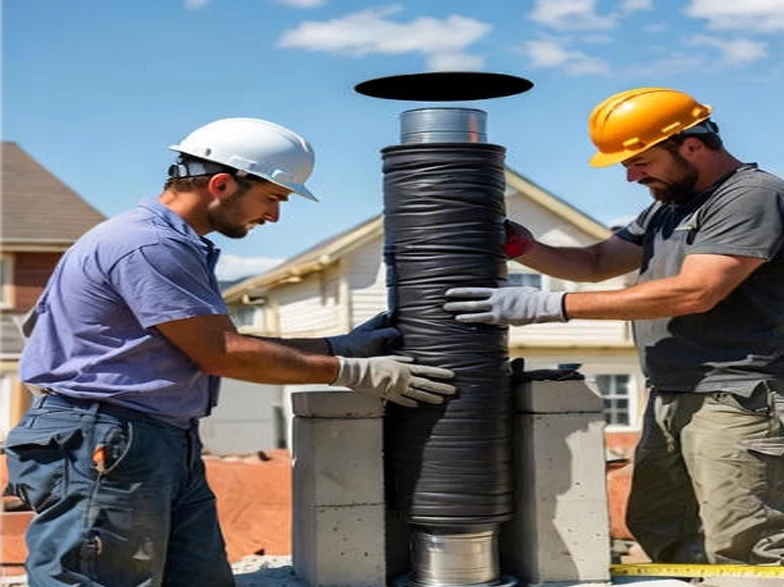 chimney liners installers team by chimneyguards